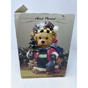 Costco‎ Wholesale Bear Figurines Des Fetes Festive Hand Painted Figure